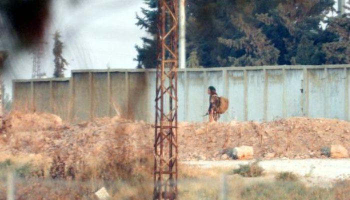 Suriye sınırında hareketlilik! Teröristler böyle görüntülendi