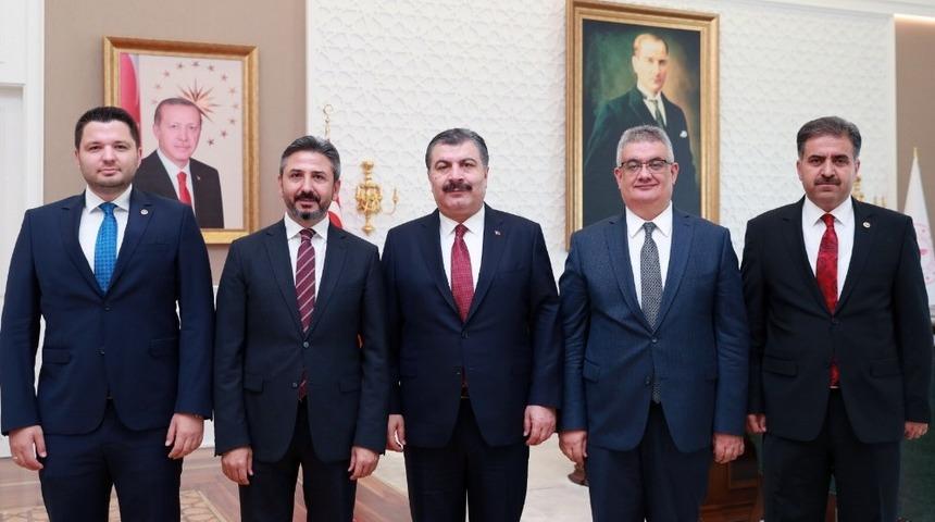 Vali ve milletvekilleri Bakanlarla Adıyaman&rsquo;ı g&ouml;r&uuml;şt&uuml;