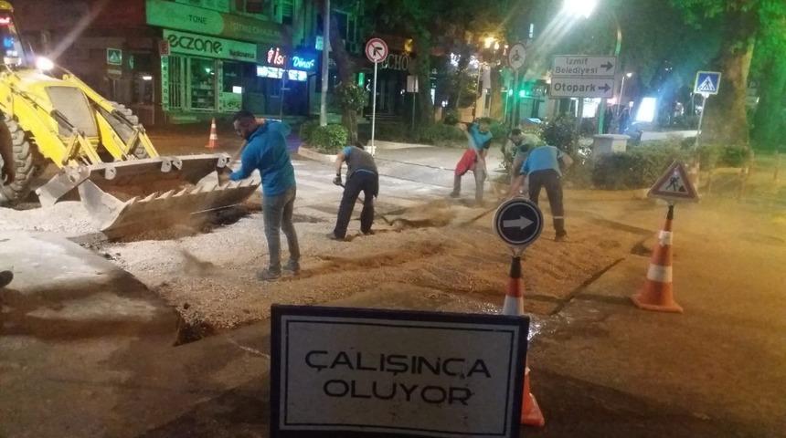 B&uuml;y&uuml;kşehir İzmit merkezde gece mesaisinde
