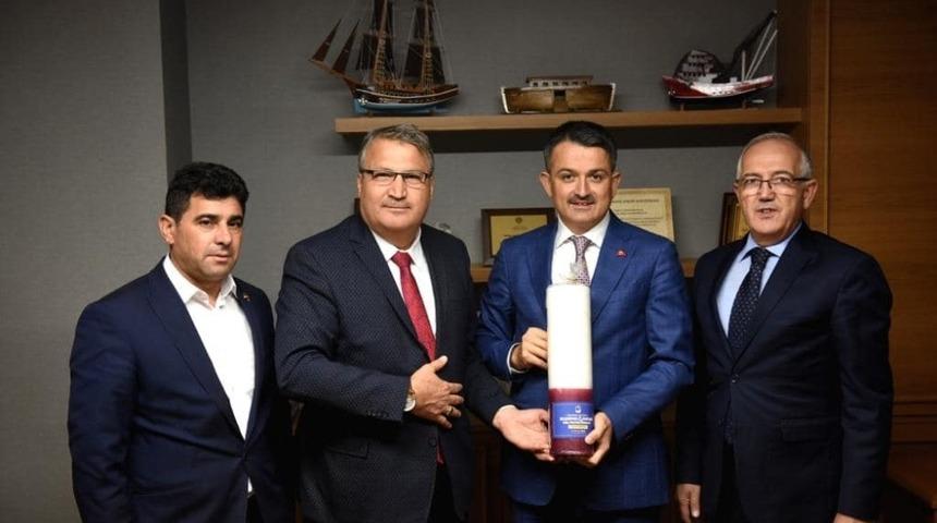 Başkan &Ccedil;er&ccedil;i başkentte Yuntdağı g&uuml;reşlerine davet etti