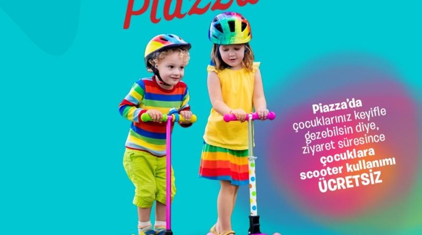 &Ccedil;ocuklara scooter keyfi