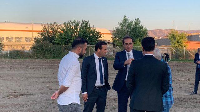 Yeni Malatyaspor yönetimi Futbol Köyü projesindeki çalışmaları yerinde inceledi