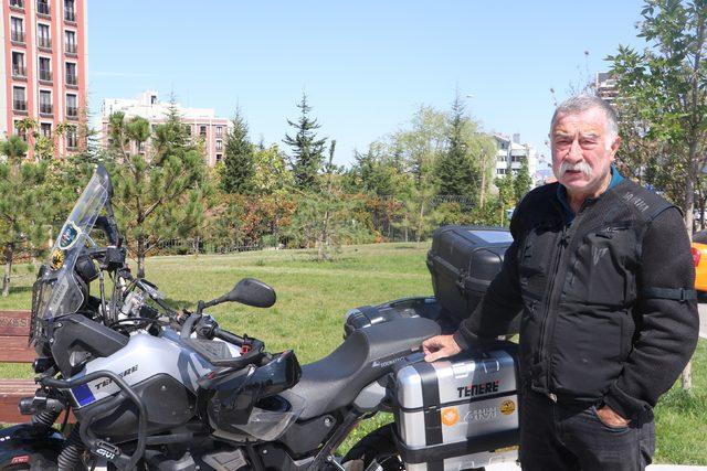 67 yaşında, motosikletle 81 ili gezecek