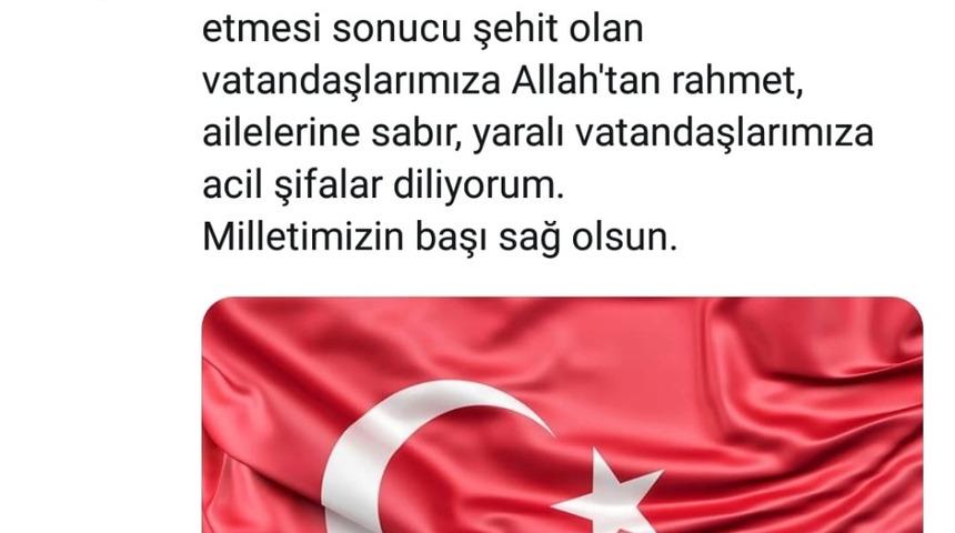 Van Valisi Bilmez&rsquo;den Diyarbakır&rsquo;daki sivil şehitler i&ccedil;in taziye mesajı