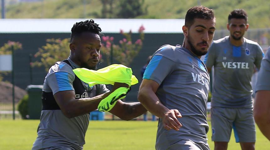 Trabzonspor'da Onazi ve Kamil Ahmet takımla çalıştı