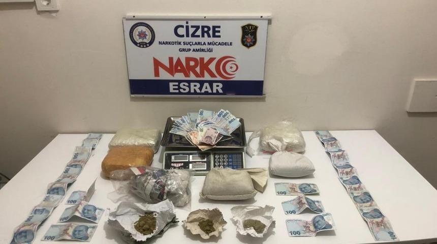 Cizre’de 5 kilo esrar ele geçirildi