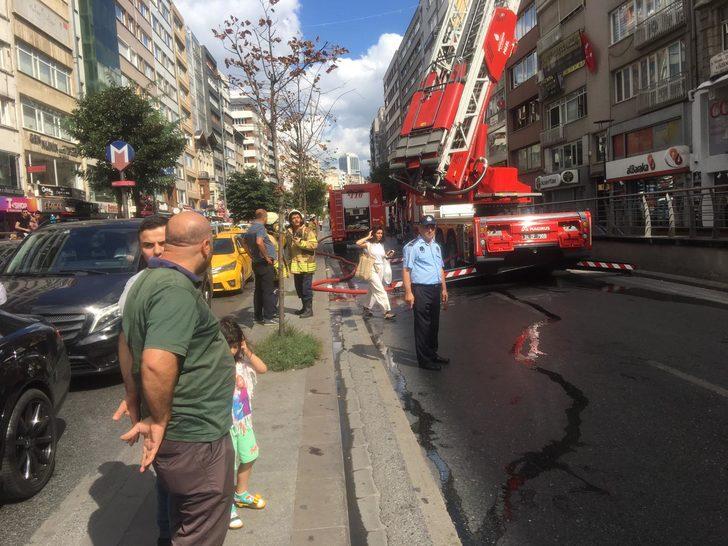 Şişli'de iş merkezinde korkutan yangın G5