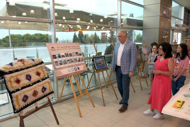 Çocuklar, Kula-Salihli Jeoparkı’nı eserlerinde yaşattı