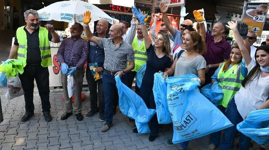 Tarihi &ccedil;arşıda temizlik seferberliği