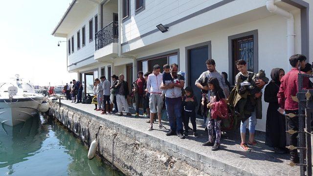 Çanakkale’de 90 düzensiz göçmen yakalandı