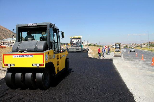 Talas’ta sonbahar asfaltı