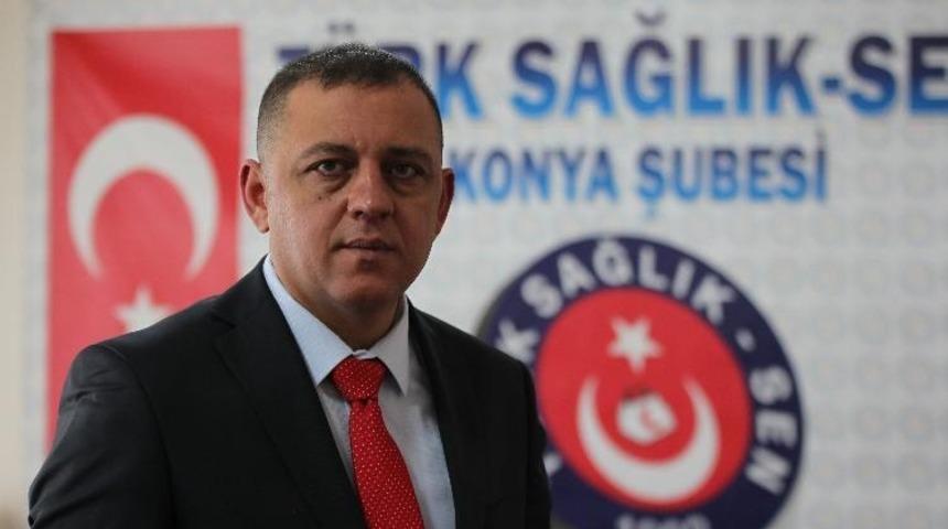 T&uuml;rk Sağlık Sen Konya Şube Başkanı T&ouml;ke: "Sıfır zamma imza atarak s&uuml;reci bitirdiler"
