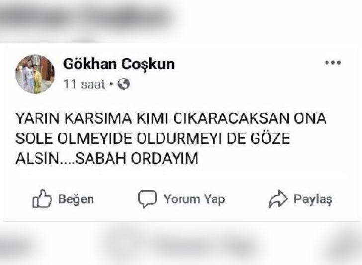 Aydın'da paylaştığı mesajın ardından dehşet saçtı G1