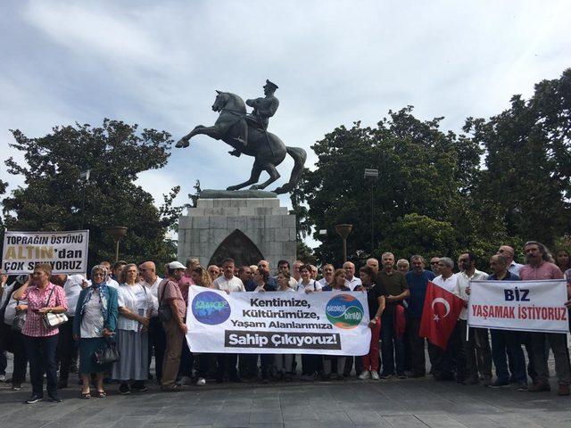 Samsun'da çevrecilerden basın açıklaması