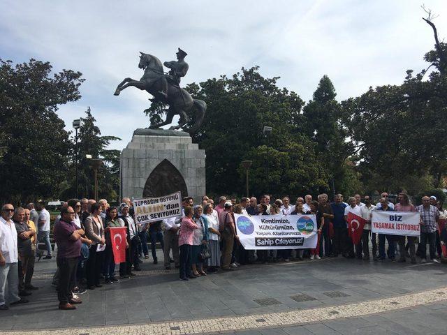 Samsun'da çevrecilerden basın açıklaması