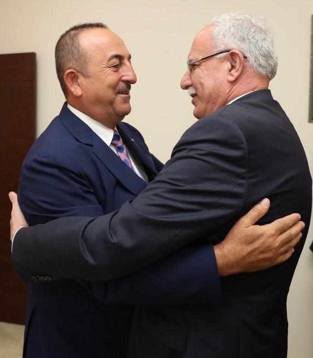 Çavuşoğlu, Filistin Dışişleri Bakanı Riad Malki ile görüştü