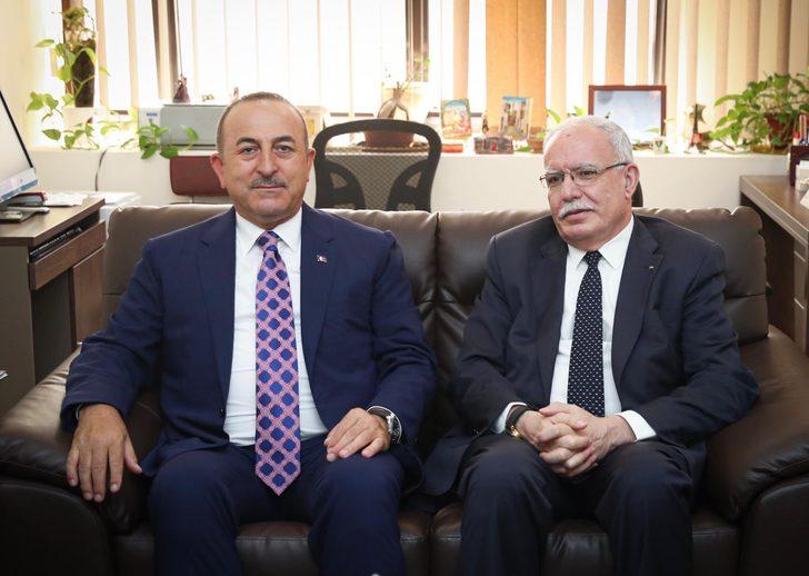 Çavuşoğlu, Filistin Dışişleri Bakanı Riad Malki ile görüştü