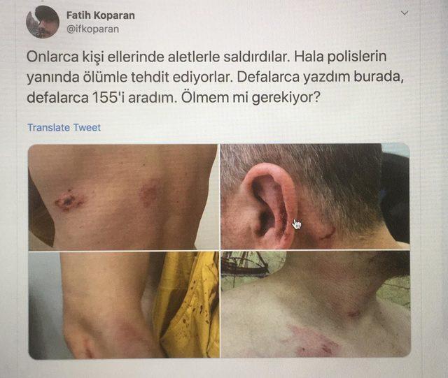 Gezgin Fatih Koparan'a dükkanının önünde sopalı saldırı