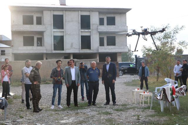 Vali Akbıyık'tan drone tasarlayan Bedran'a ziyaret