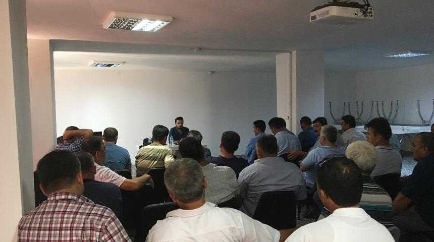 Muhtarlara uyuşturucuyla m&uuml;cadele anlatıldı