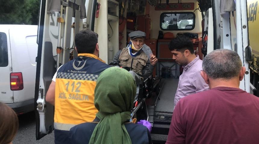 Kamyonetin çarptığı yaya yaralandı