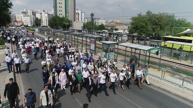 Gaziantepliler birlikte yürüdü