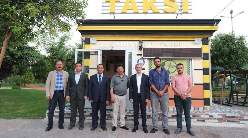 Başkan Tahmazoğlu taksicileri ziyaret etti