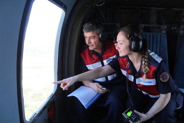 Antalya’da turizm bölgelerine havadan trafik denetimi