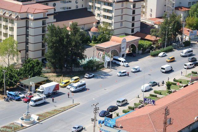 Antalya’da turizm bölgelerine havadan trafik denetimi