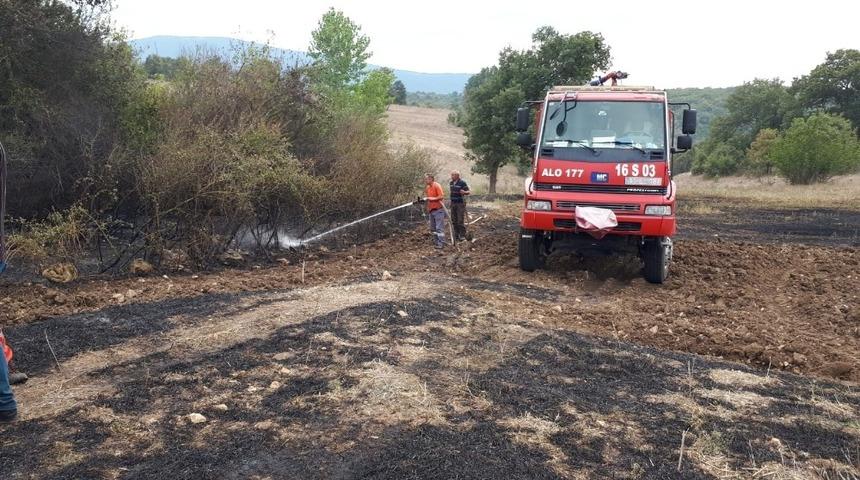 Bilecik&rsquo;te anız yangını