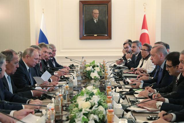 Cumhurbaşkanı Erdoğan, Putin ile görüştü (2)