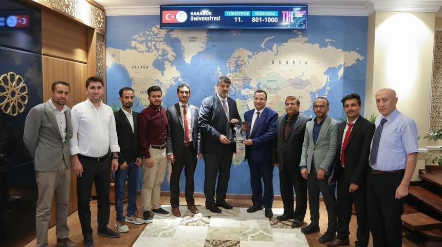 Yemenli Bakan Yardımcısından, Rekt&ouml;r Polat&rsquo;a ziyaret