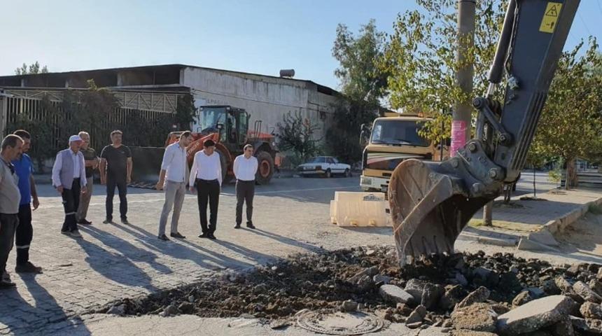 Nazilli Belediyesi, Yeni Sanayi Sitesi’ne kepçeyi vurdu