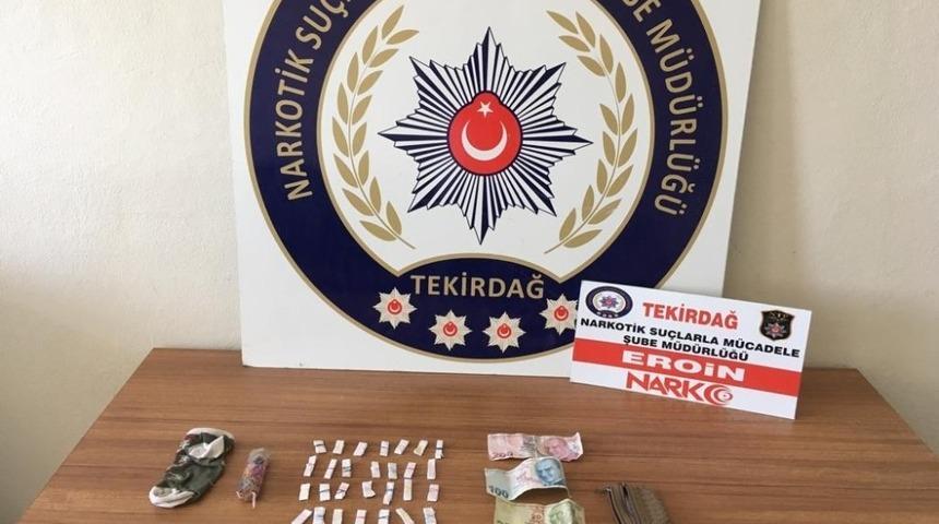 Tekirdağ&rsquo;da uyuşturucu operasyonu: 2 g&ouml;zaltı