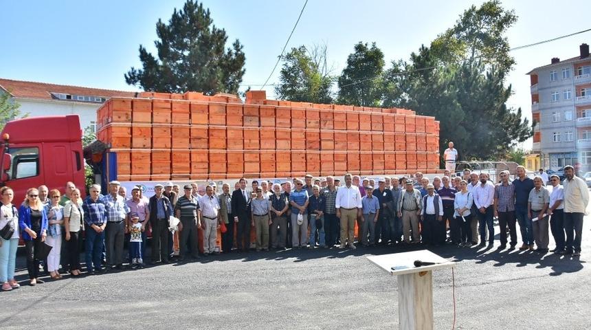 Malkara&rsquo;da &uuml;reticilere 508 arı kovanı dağıtıldı