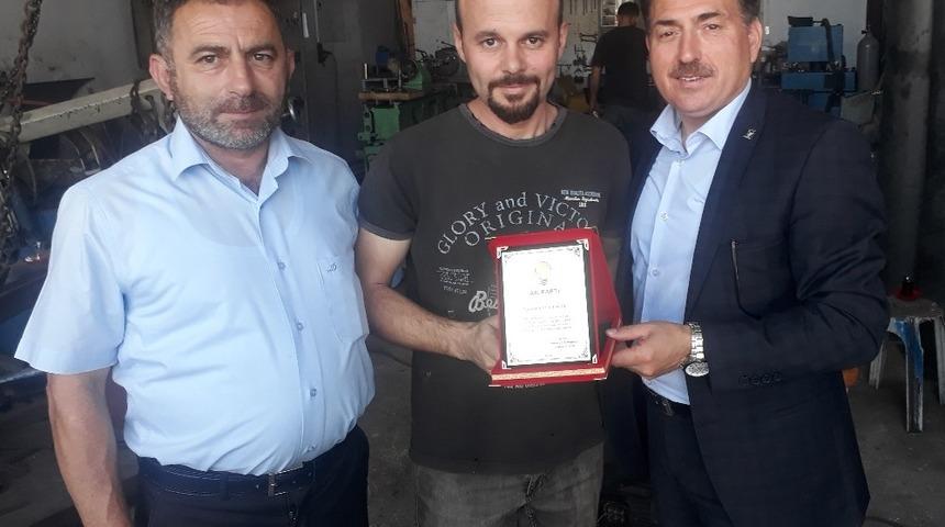 Başkan Ölçek’ten yılın ahisine ziyaret