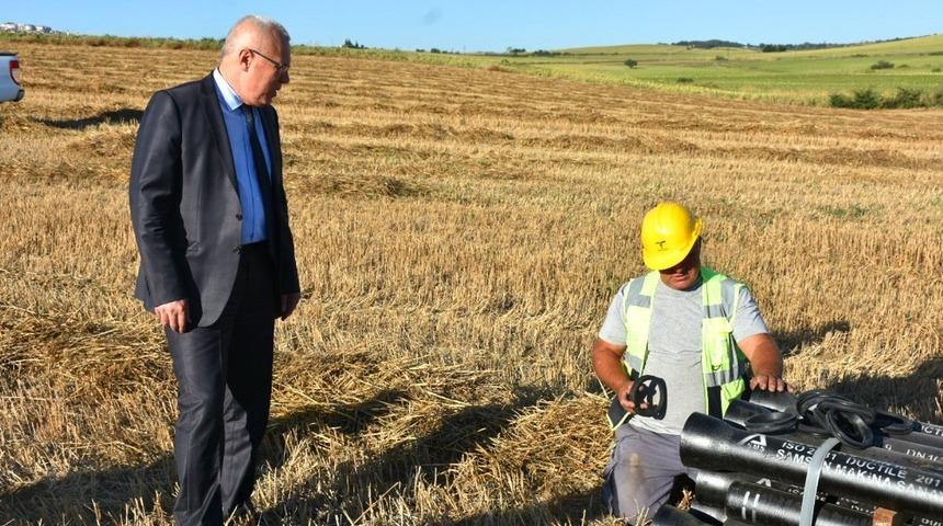 Deveci Mahallesi yeni i&ccedil;me suyu hattına kavuştu