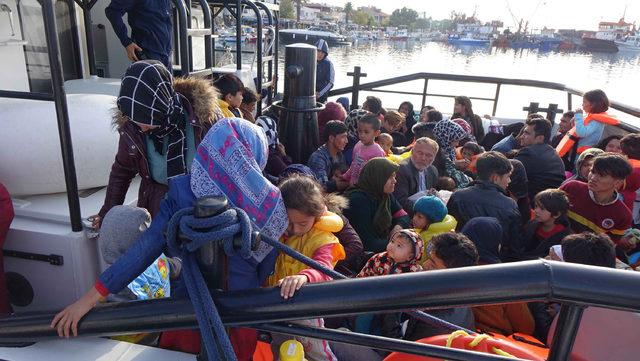 Ayvacık'ta 195 kaçak göçmen yakalandı