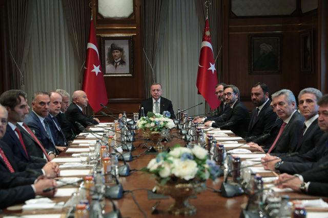 Erdoğan, TFF Başkanı Özdemir'i kabul etti
