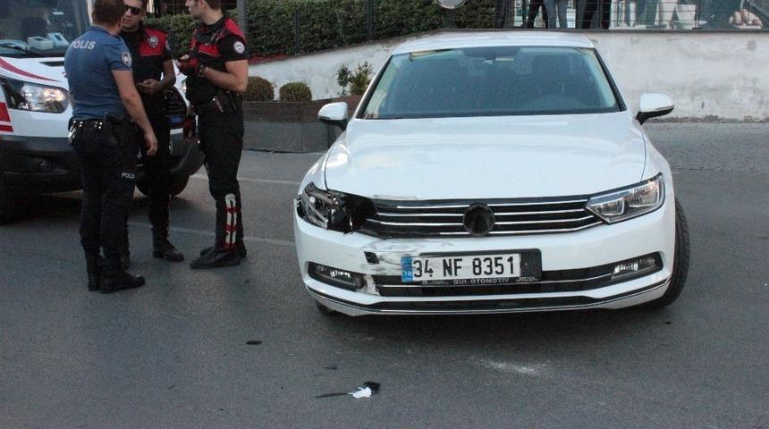 Ataşehir&rsquo;de kaza: 1 polis yaralı