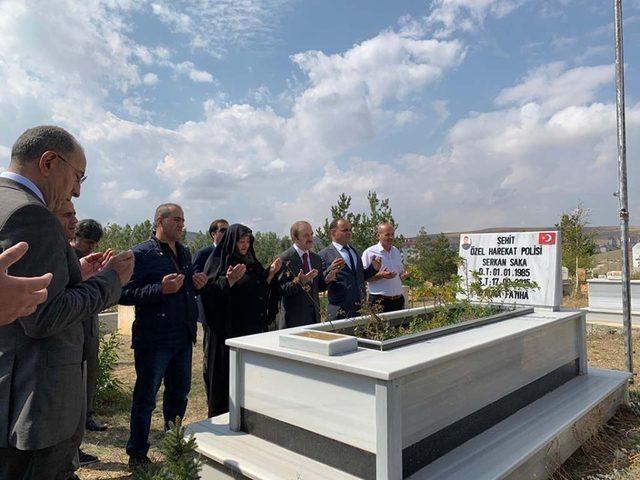 Şehit Serkan Saka şehadetinin yıl dönümünde dualarla anıldı