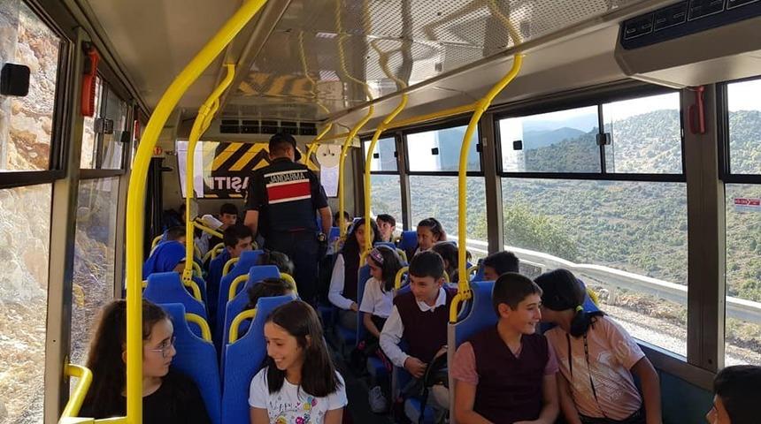 Derebucak&rsquo;ta servis ara&ccedil;ları denetimi