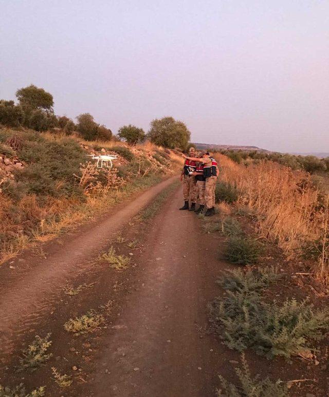 Kaybolan yaşlı adam drone yardımıyla bulundu