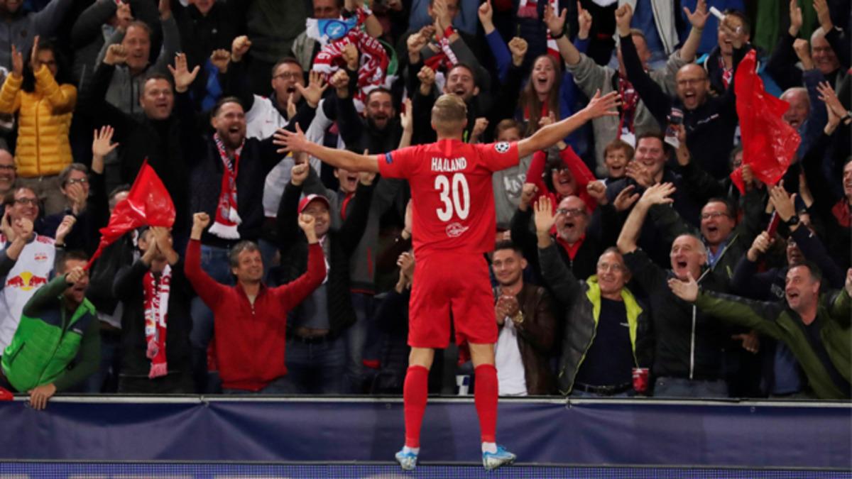 Erling Haland, Şampiyonlar Ligi'nde tarihe ge&ccedil;ti