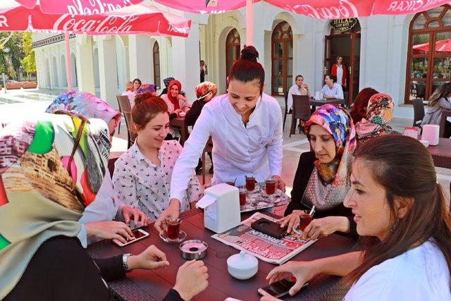 Amasya'da kadınlara özel çayevi