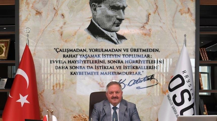 Kayseri OSB Y&ouml;netim Kurulu Başkanı Tahir Nursa&ccedil;an&rsquo;dan Gaziler G&uuml;n&uuml; Mesajı