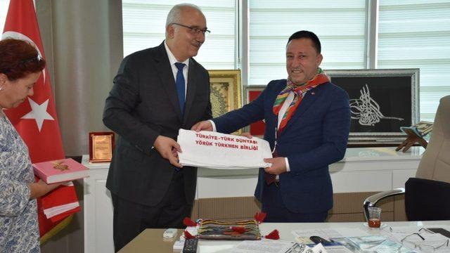 Türkiye-Türk Dünyası Yörük Türkmen Birliği’nden Başkan Beyoğlu’na ziyaret