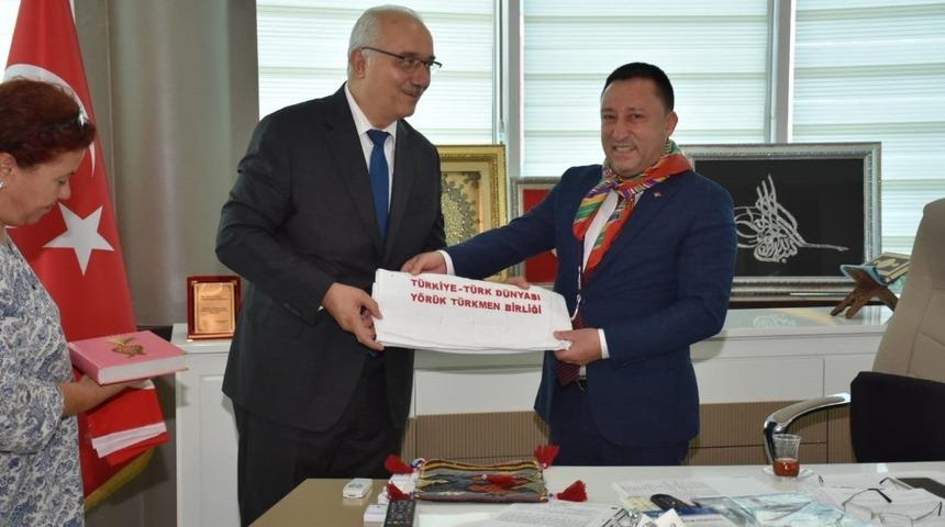 T&uuml;rkiye-T&uuml;rk D&uuml;nyası Y&ouml;r&uuml;k T&uuml;rkmen Birliği&rsquo;nden Başkan Beyoğlu&rsquo;na ziyaret