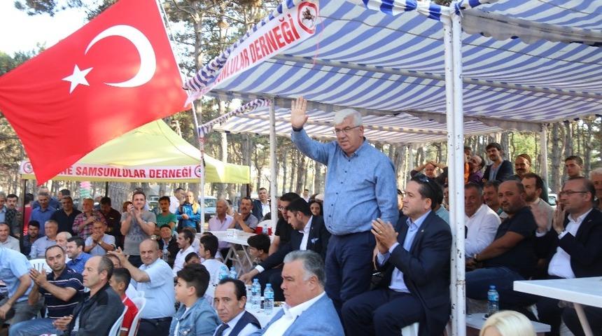 Başkan Y&uuml;ksel, Ergene Samsunlular Derneği pikniğine katıldı