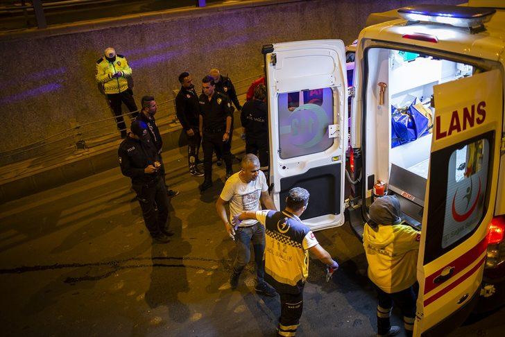 Başkent’te virajı alamayan kamyonet bariyerlerden uçtu: 2 yaralı G3